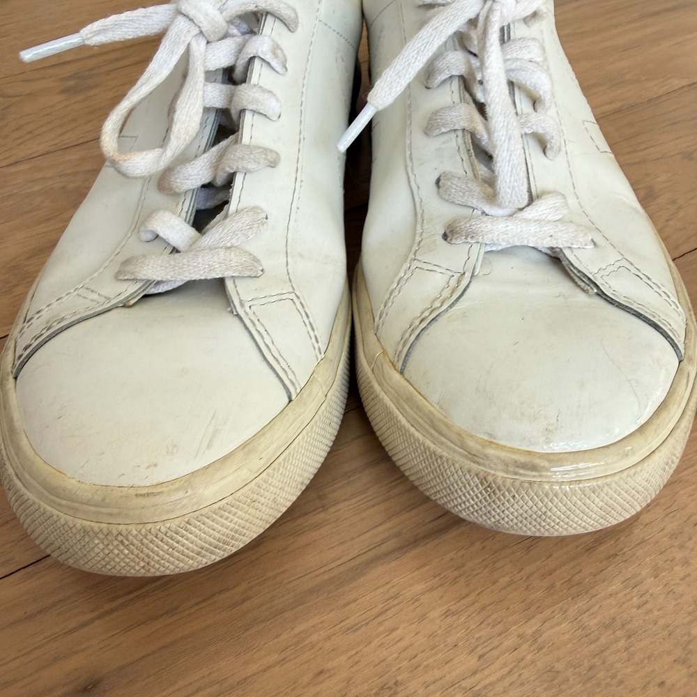 Veja Esplar Leather Sneakers Extra White Womens US 8 EUR 39 Low Top Shoes - Picture 4 of 12